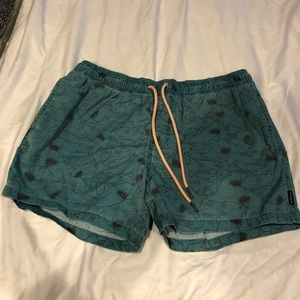 Mens Pull&Bear Swim Suit Medium Shark Print